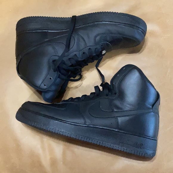 Nike Other - Nike Air Force 1  high tops triple  black size 12